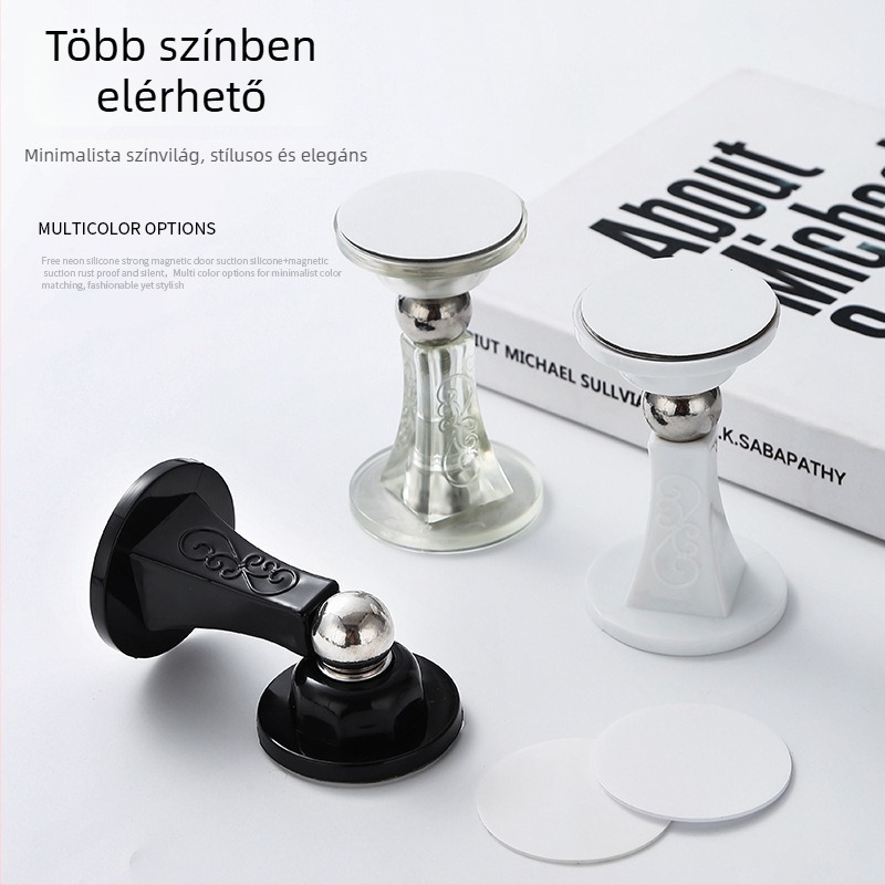 Ajtóstop – falra szerelt, PVC, modell Silicone door stopper 02, modern egyszerű stílus