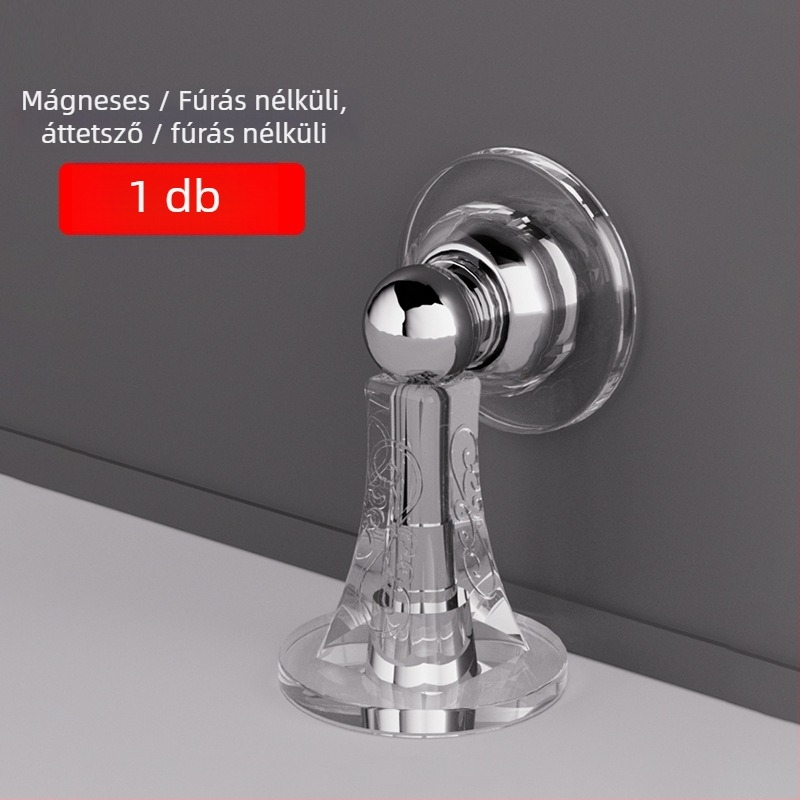 Ajtóstop – falra szerelt, PVC, modell Silicone door stopper 02, modern egyszerű stílus