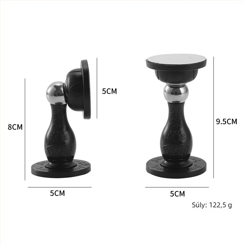 Fúrás nélküli mágneses ajtó stopper, szilikon gumi, falra szerelhető, csendes, hálószoba és fürdőszoba