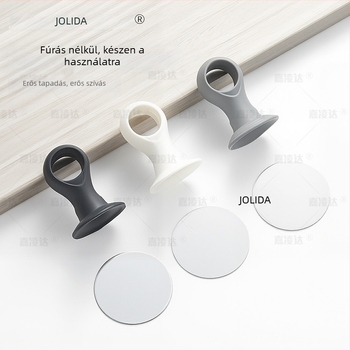 Fali ajtófogantyú szívóval, XP-mini modell, szilikon, modern egyszerű dizájn