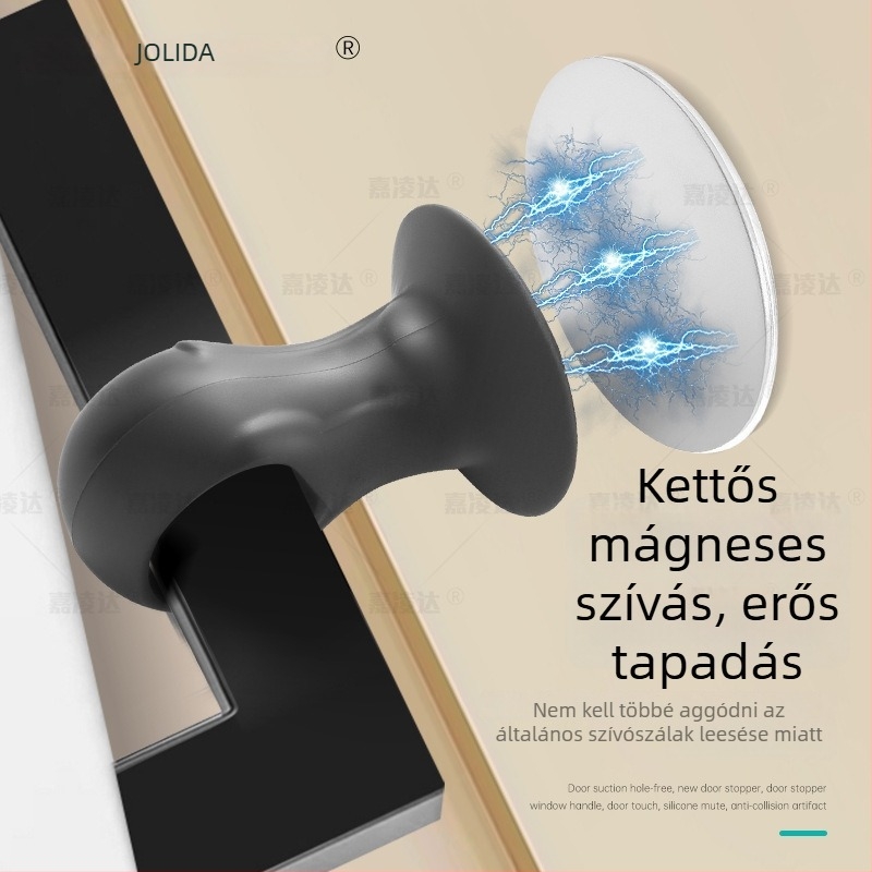 Fali ajtófogantyú szívóval, XP-mini modell, szilikon, modern egyszerű dizájn