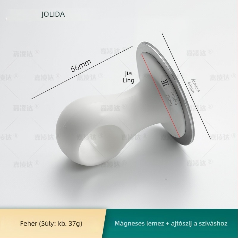 Fali ajtófogantyú szívóval, XP-mini modell, szilikon, modern egyszerű dizájn