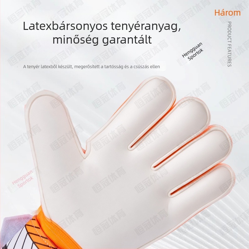 Labdarúgó kapus kesztyű - latex, Hengguan, modell 835, uniszex, futballhoz