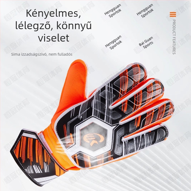 Labdarúgó kapus kesztyű - latex, Hengguan, modell 835, uniszex, futballhoz