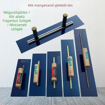 Gletkés vastagított acél pengével falak glettelésére és javítására