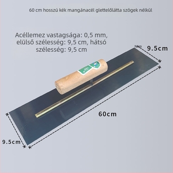 Gletkés vastagított acél pengével falak glettelésére és javítására