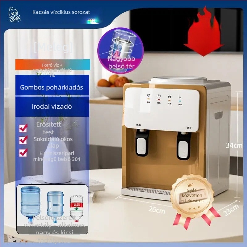 Asztali vízadagoló, egycsatornás hűtési típus, hálózati áramellátás nélkül, Engedélyszám [2023]-05-s0337