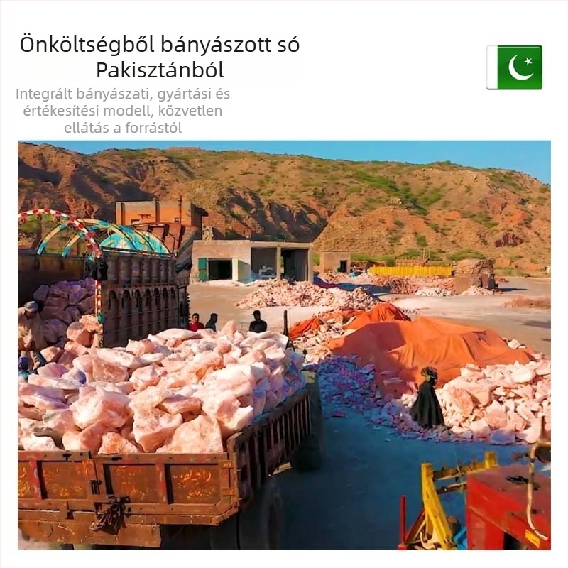 Természetes Himálai sós tömb dekoráció — kőből készült, testreszabás nélküli, ajándék ballagásra, költözésre és egyéb alkalmakra; ideális pároknak, barátoknak, kollégáknak, időseknek és osztálytársaknak.
