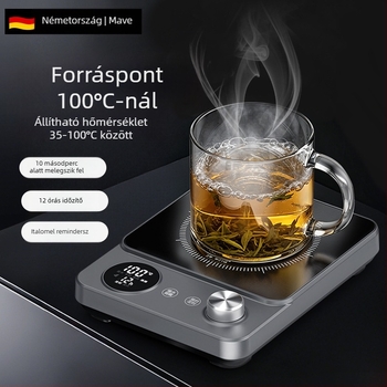 Mave100° pohármelegítő – kerámiás alátét, elektromos fűtés, állandó hőmérséklet, tej melegítő, modell A8