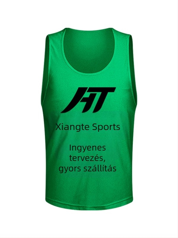Személyre szabott hálós anyagú futball-edzés mezek, csapatépítő eseményekhez és önkéntes csoportok számára, reklám pólók