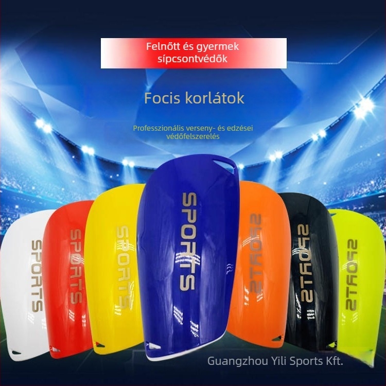 Futballhoz készített sípcsontvédők, PU anyag, lábszárvédők