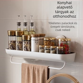 Fürdőszobai falra szerelhető lefolyó polc; anyaga műanyag, felületkezelés permetező műanyag, teherbírás 5–10 kg, egy réteg, modell 656546