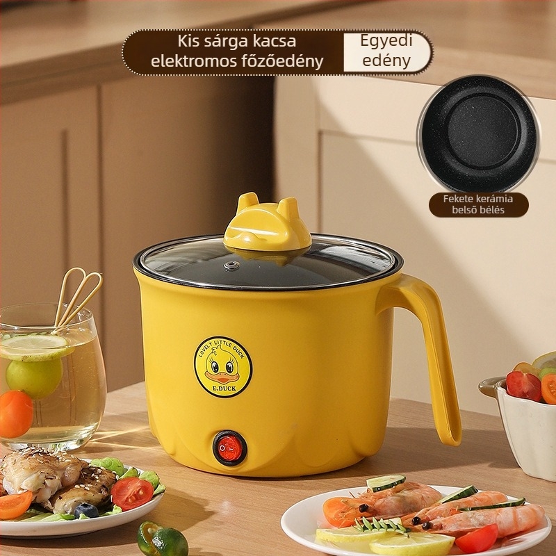 Elektromos többfunkciós főzőedény otthoni használatra - kompakt egy személyes edény, kapacitás 2 L-nél kevesebb, belső tapadásmentes felület, gombos vezérlés, egyben tisztítás, Killer Bear