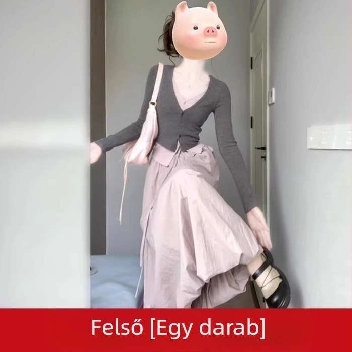 Női ruhaszett kora őszre, új stílus, teljes készlet hosszú szoknyákkal