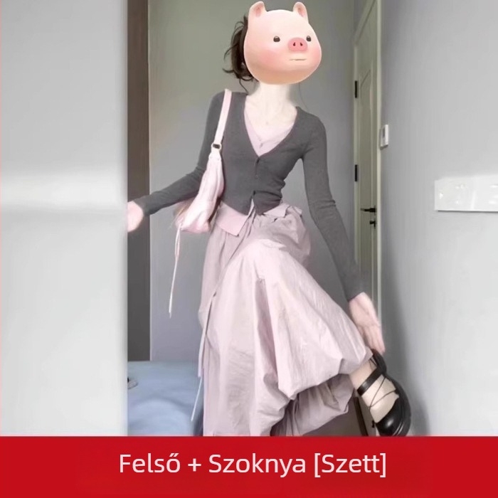 Női ruhaszett kora őszre, új stílus, teljes készlet hosszú szoknyákkal