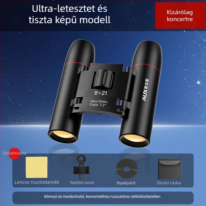 Aux/AOX AWY-10A901 8x Binokuláris, Hordozható, HD, Professzionális Szint, Modell AWY-10A901