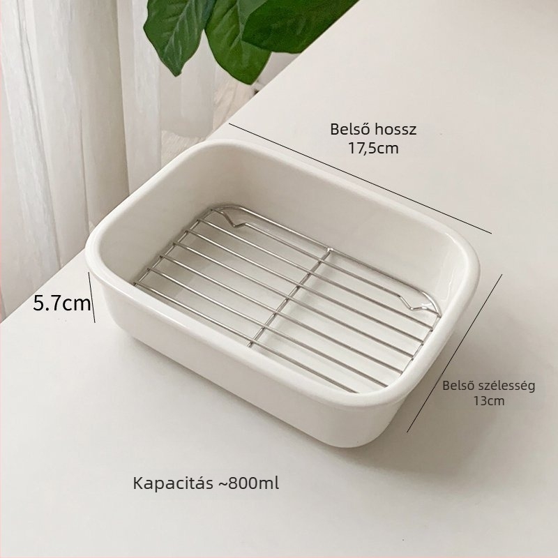 Porcelán sütőedény, mikrohullámú sütőben használható, modern minimalist stílus.
