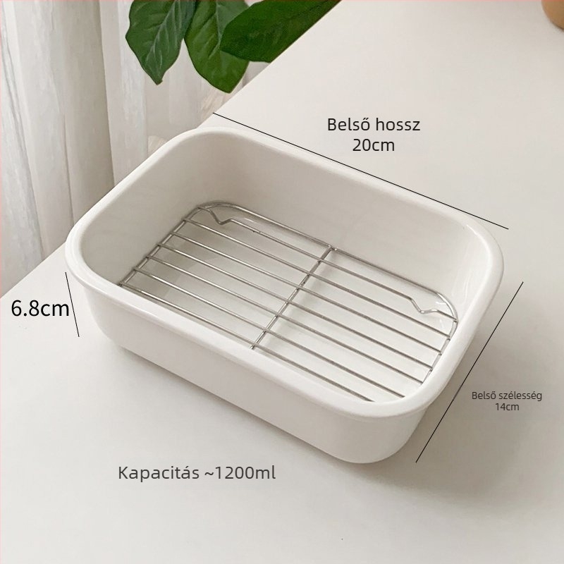 Porcelán sütőedény, mikrohullámú sütőben használható, modern minimalist stílus.