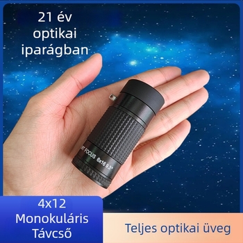 Monokuláris teleszkóp 4x nagyítással és testreszabható feldolgozással