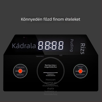 Elektromos kerámia forróedény pároló funkcióval (kapacitás 3-4 L; kerámia belső bevonat; forgó gombos vezérlés; 220 V)