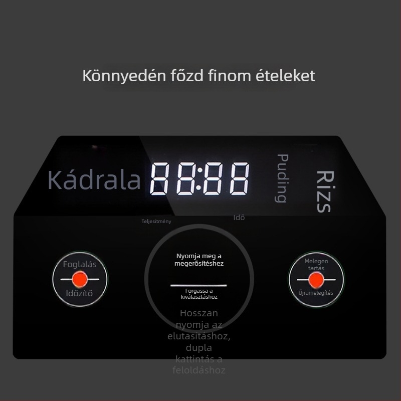 Elektromos kerámia forróedény pároló funkcióval (kapacitás 3-4 L; kerámia belső bevonat; forgó gombos vezérlés; 220 V)