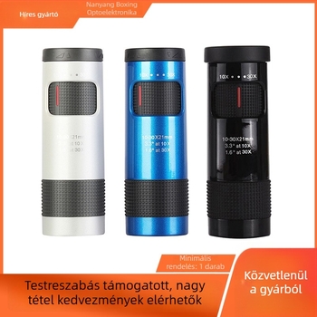 Kényelmes hordozható HD monokuláris teleszkóp folyamatos zoommal 10-30x kültéri megfigyeléshez