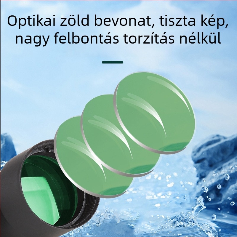 Jobb oldali monokuláris teleszkóp, modell 1000X20, 8x nagyítás, látómező 7°, kilépő pupilla 3,6 mm