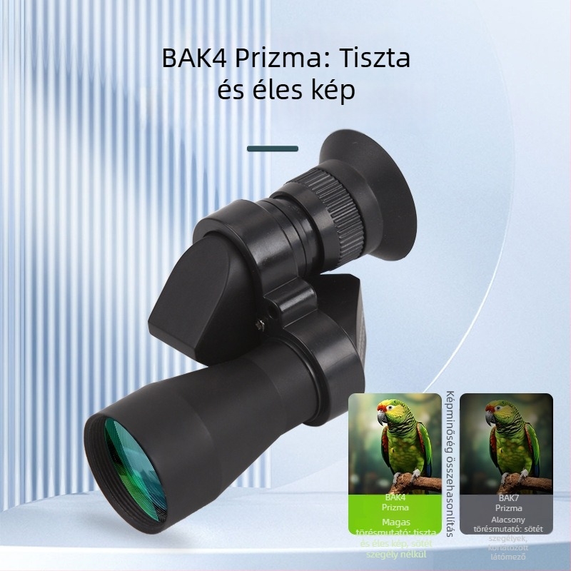 Jobb oldali monokuláris teleszkóp, modell 1000X20, 8x nagyítás, látómező 7°, kilépő pupilla 3,6 mm