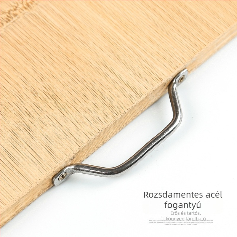 Bambusz vágódeszka, kétoldalas, otthoni konyhához, zöldségek és tészta vágásához