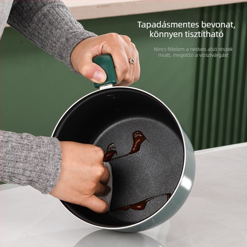 Mini elektromos forrófazék | 800W, 1–2 L kapacitás, Rozsdamentes acél belső edény, 8 cm mélység, Mechanikus vezérlés