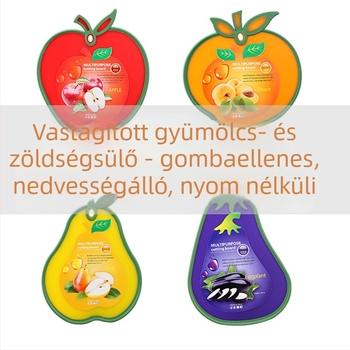 Kétoldalas gyerekeknek szánt vágódeszka gyümölcsökhez és zöldségekhez, műanyagból készült, otthoni használatra, kis bababarát vágódeszka