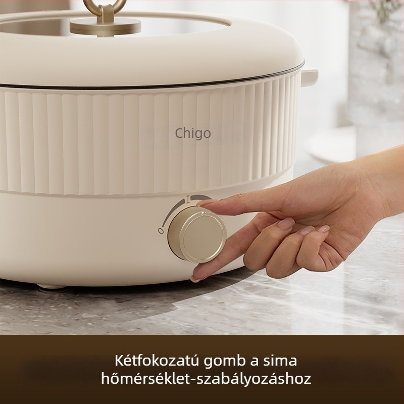 Chigo elektromos forró fazék, 5–6 L, multifunkcionális, kollégiumi és otthoni használatra, mindent egyben