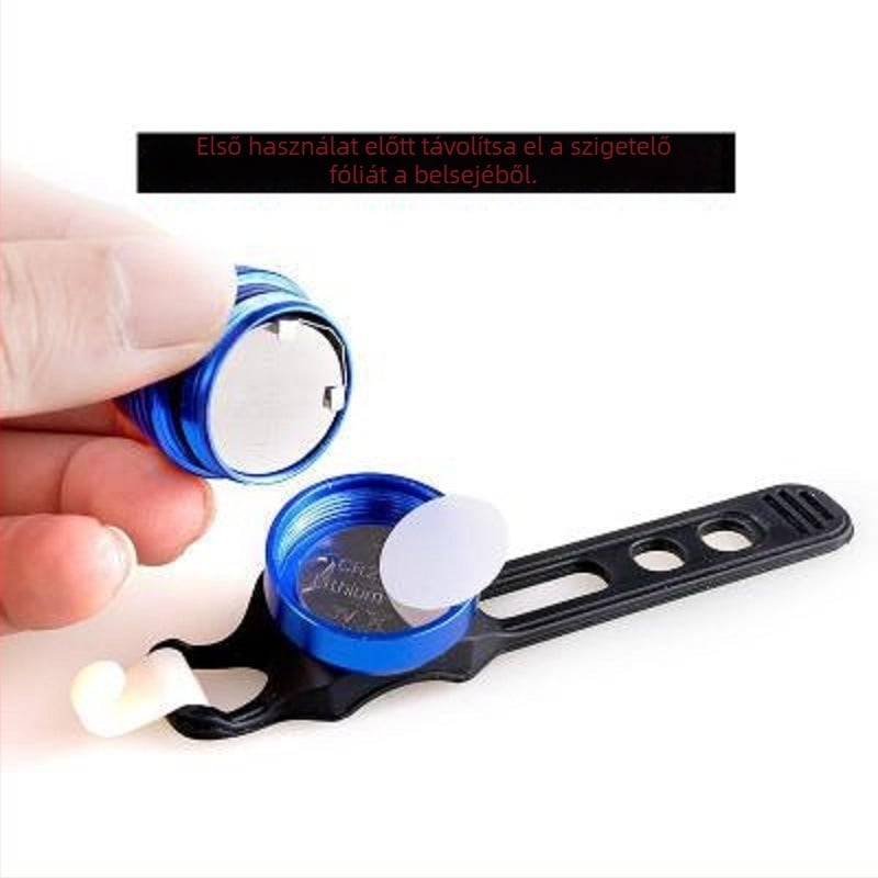 Kerékpár hátsó lámpa éjszakai kerékpározáshoz, pántos rögzítés, USB-A töltés, 150 mAh kapacitás