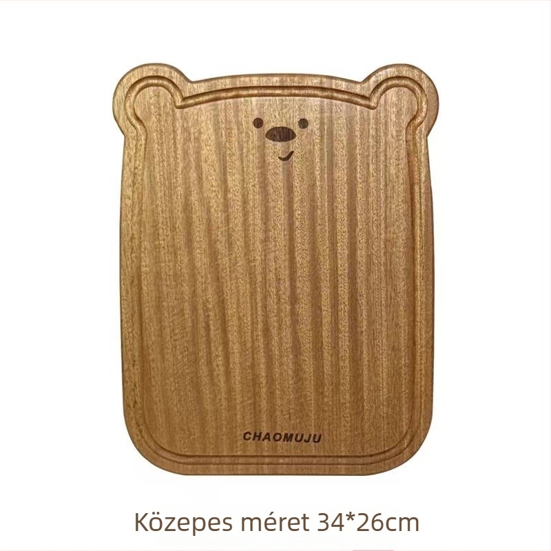 ebonfa vágódeszka, kétoldalas, vastag, antibakteriális és penészálló, konyhai használatra