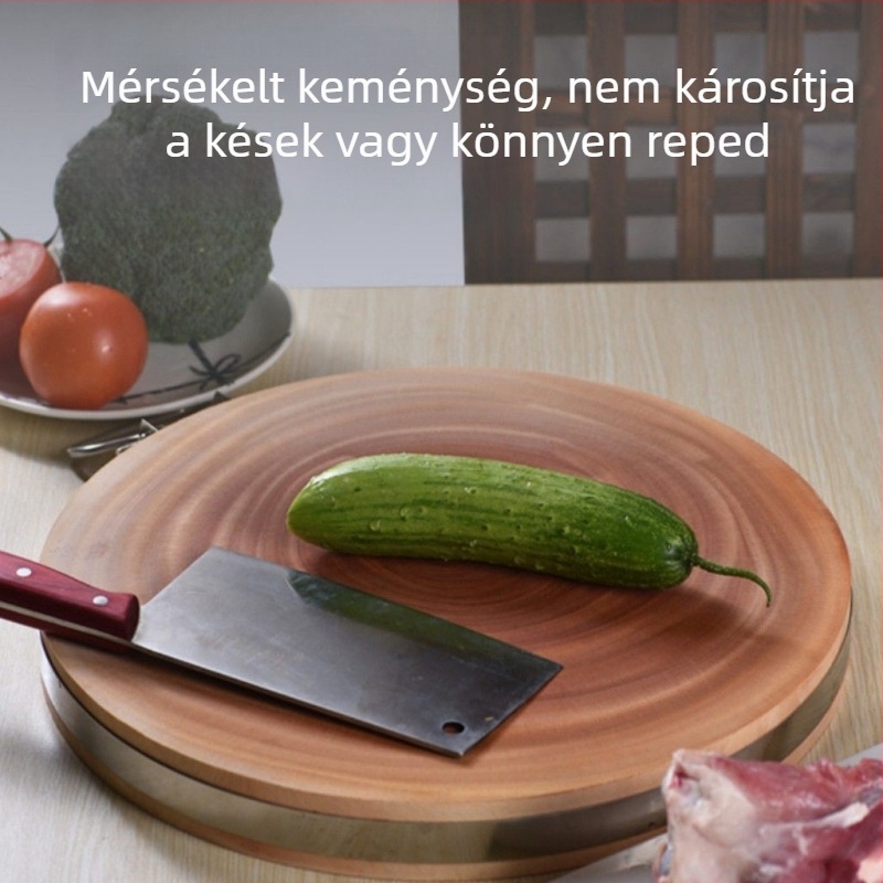 Ironwood vágódeszka, kínai stílusú, csúszásmentes, antibakteriális, penészálló