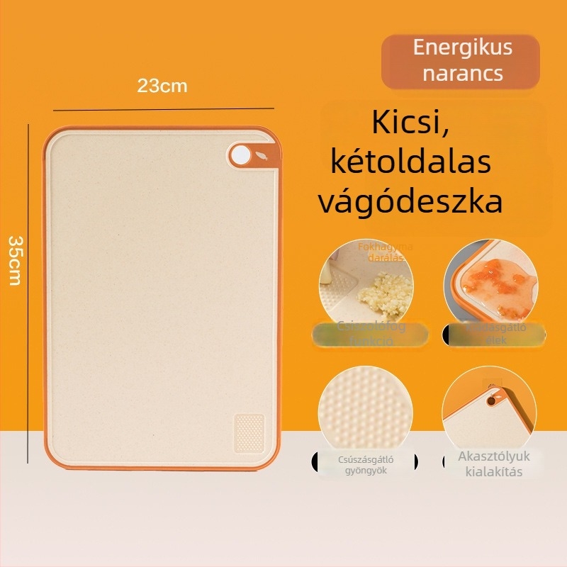 Konyhai műanyag vágódeszka készlet – többfunkciós vágódeszkák hús és gyümölcs számára