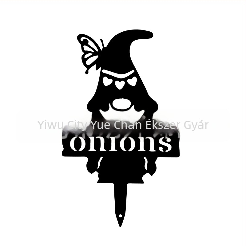 Fém kerti törpe szobor kültéri üdvözlő dekoráció (Anyag: Fém; Stílus: Modern egyszerűség; Ajándék: Ajándéknak alkalmas; Márka: Yue Chan Jewelry)