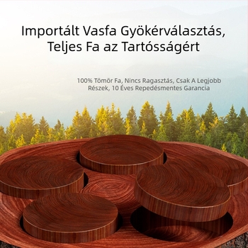 Vasfából készült vágódeszka, tömör fa, konyhai használatra, penész- és antibakteriális, élelmiszerbiztonsági minőség