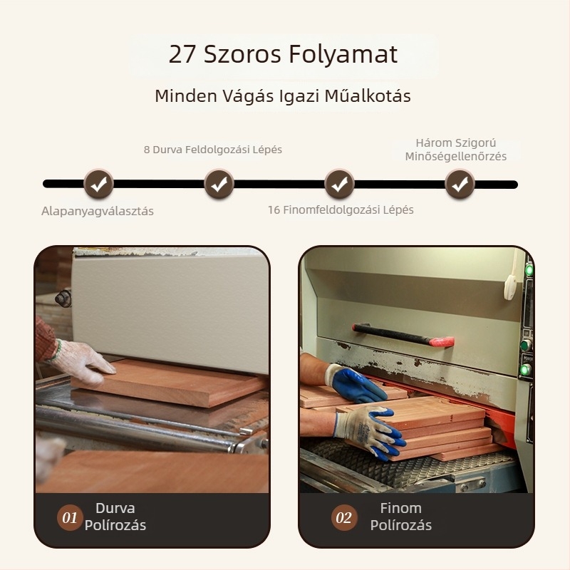 Vasfából készült vágódeszka, tömör fa, konyhai használatra, penész- és antibakteriális, élelmiszerbiztonsági minőség