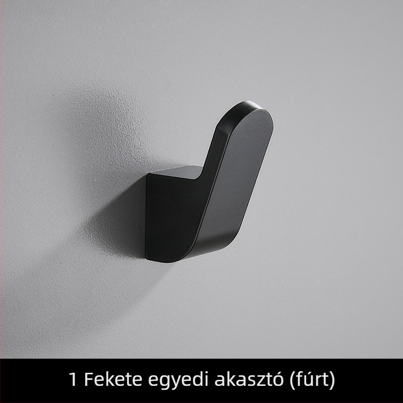 Egyszerű ruhakapó Space-alumíniumból, falra szerelhető, festett felület, fényűző stílus, márka Ouzhizhuo