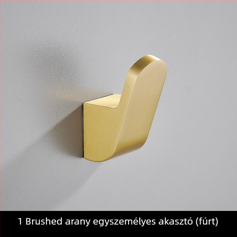 Egyszerű ruhakapó Space-alumíniumból, falra szerelhető, festett felület, fényűző stílus, márka Ouzhizhuo