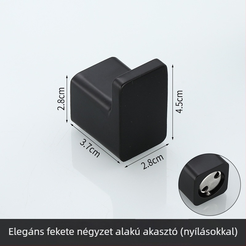 Egyszerű ruhakapó Space-alumíniumból, falra szerelhető, festett felület, fényűző stílus, márka Ouzhizhuo