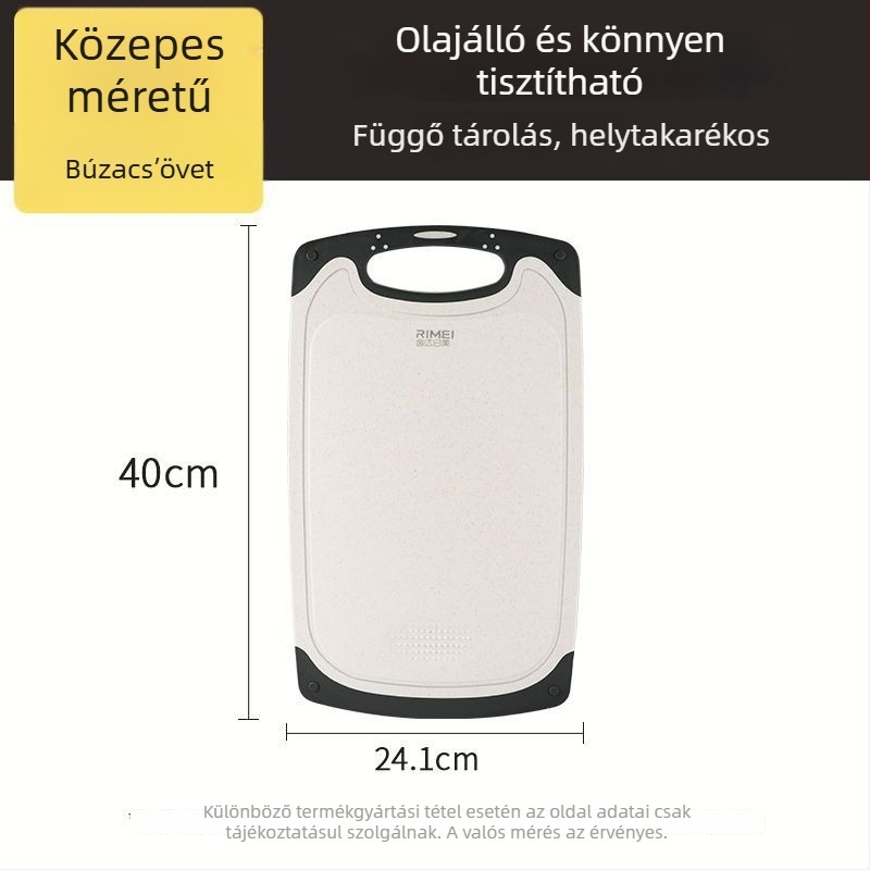 Búzaszalmából készült vágódeszka – háztartási, hordozható; márka Jin da ri mei; anyag: búzaszalmából készült; bevezetés: 2025; csomagolás: alap