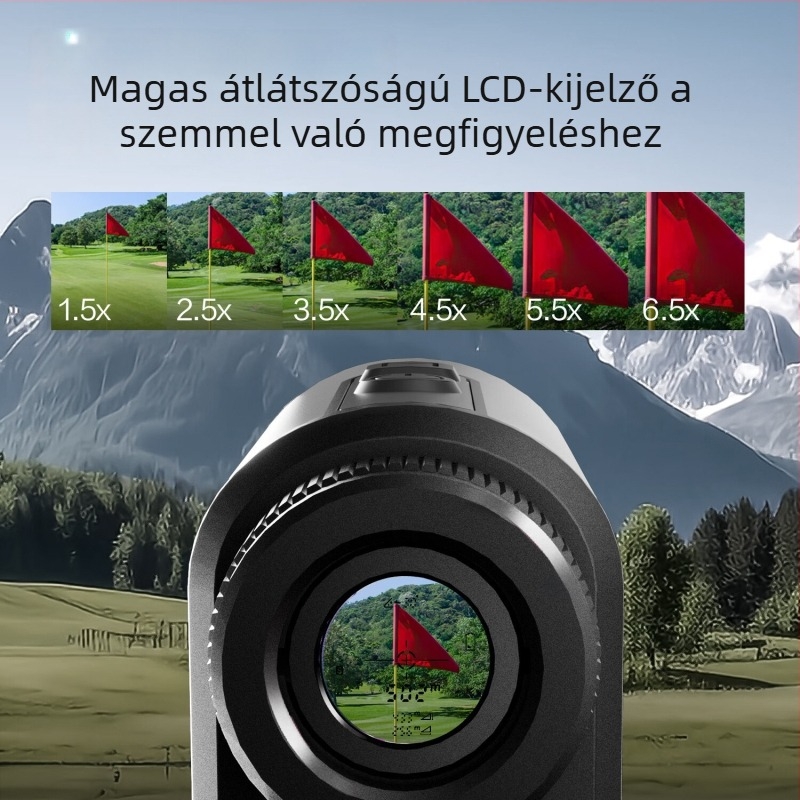 Kültéri lézeres távolságmérő teleszkóppal, 2 az 1-ben, DL903102, hatótávolság 1000 m