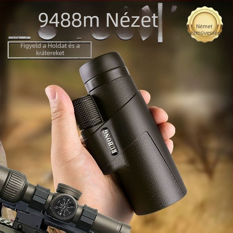 10x42 professzionális szintű monokulár teleszkóp, kiváló tisztaság alacsony megvilágítás mellett és teljes optikai üveg