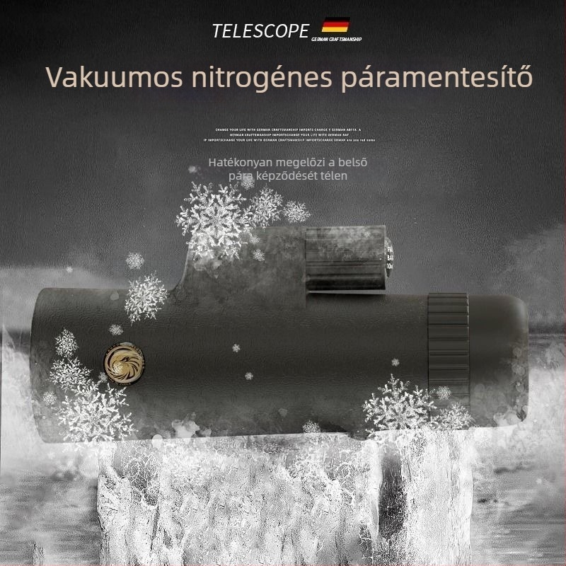 10x42 professzionális szintű monokulár teleszkóp, kiváló tisztaság alacsony megvilágítás mellett és teljes optikai üveg
