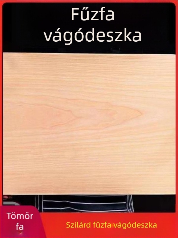 Fűzfa vágódeszka, tömörfa, konyhai használatra