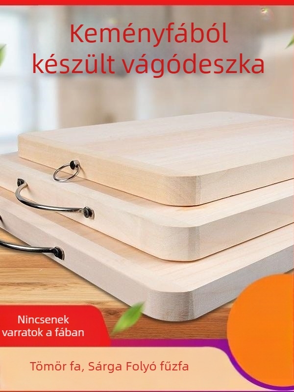 Fűzfa vágódeszka, tömörfa, konyhai használatra