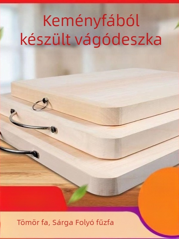 Fűzfa vágódeszka, tömörfa, konyhai használatra