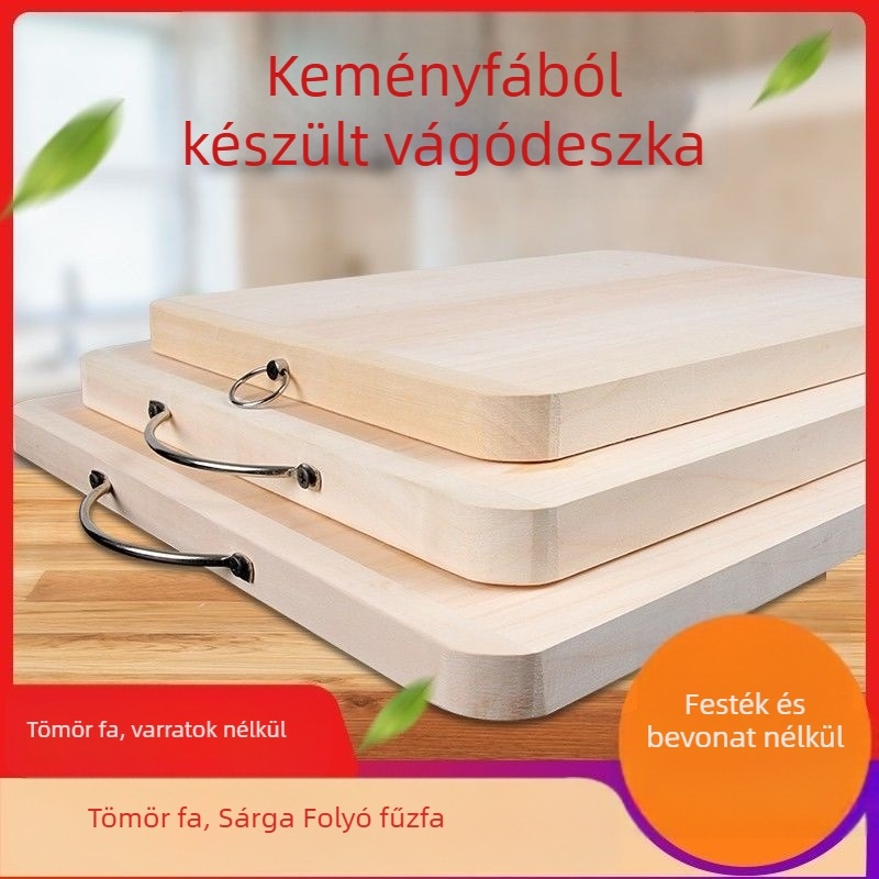 Fűzfa vágódeszka, tömörfa, konyhai használatra